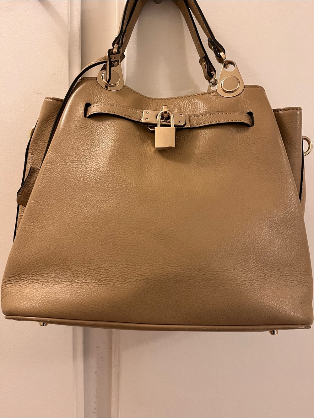 Belle & Bloom Camel Genuine Leather Tote